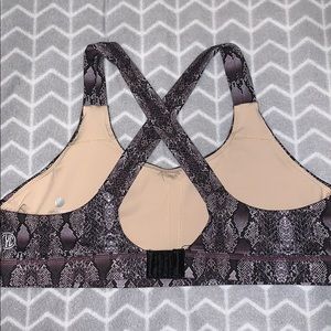 Til you collapse snake skin sports bra